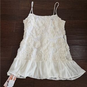 Chic White Floral Mini Dress